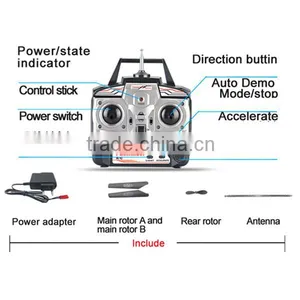 3.5CH Alloy RC Helicopter Toy With Gyro thumbnail-5