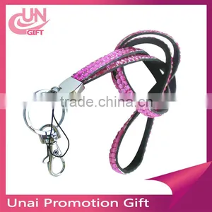 New Arrive Bling Lanyard Cheap Blinking Light Rhinestone Lanyard With Nice Quality thumbnail-2