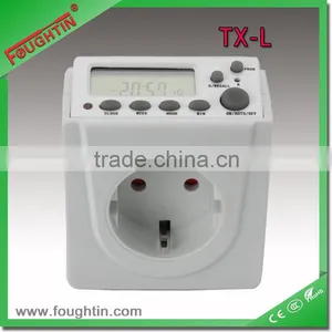 Digital LCD Timer With German Socket Timer Switch thumbnail-1