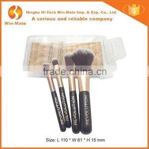 4pcs PVC Packing Golden Facial Use Brush Set Make up thumbnail-1