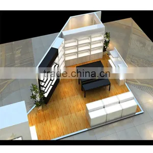 Custom Lucury Showcase Of ClothShop Counter Table Design thumbnail-4