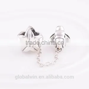 Silver Materials For Jewelry Safty Chain 925 Silver Women's Fashion Bee Charm Fine Jewelry thumbnail-3