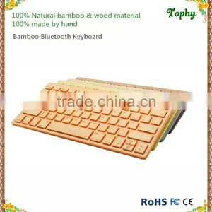 New Design Bamboo For Ipad Bluetooth Keyboard thumbnail-2