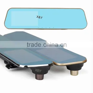 Dvr h 264 Anti-glare Blue Glass Car Rear Mirror Dvr ,dual Lens Optional XY-G500 thumbnail-2