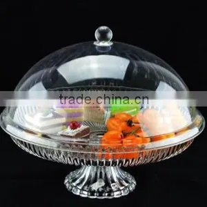 High Quality Acrylic Candy Tray With Cover and Plastic Handel thumbnail-2