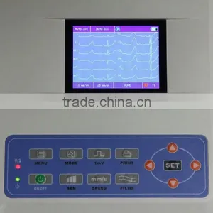 2016 Color 3-channel Electrocardiograph ECG Machine EKG Machine With Analysis Software Transfer Data to PC EKG-903BS-Shelly thumbnail-4