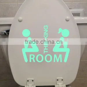 Custom Home Decoration Removable Self-adhesive Toilet Sticker thumbnail-1