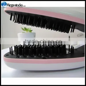 Electric Smart Steam Automatic LCD Temperature Control Brush Hair Straightener thumbnail-2