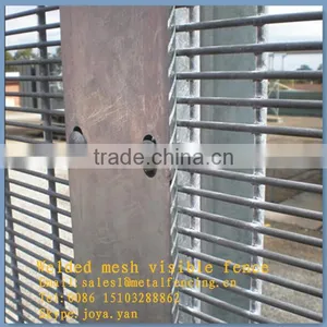 Made in China Enclosure Security Screen Panels Solid H Piers Supported High Security Anti Climb 358 Grill Fence Panels thumbnail-3