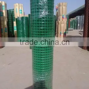 Grass Green Coated 2mm Iron Wire Welded Mesh 50x50mm Mesh Size 1x30m Rolls thumbnail-3