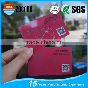 Custom Printing Glossy Pvc Gift Card With QR Code thumbnail-1