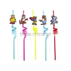 2016 Popular Kids Party Resin Animal Drinking Straw thumbnail-1