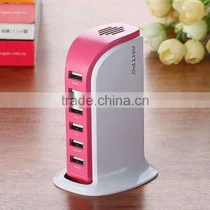 Hot Selling Outdoor 6 Ports USB Wall Charger Socket With High Quality thumbnail-6