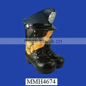 Cowboy Black Ceramic Boot Cookie Jar thumbnail-1