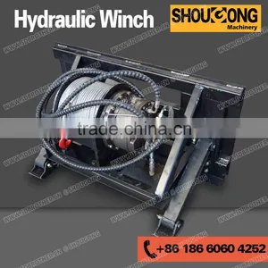 Winch for Skid Steer Loader, Skid Steer Loader Winch thumbnail-1