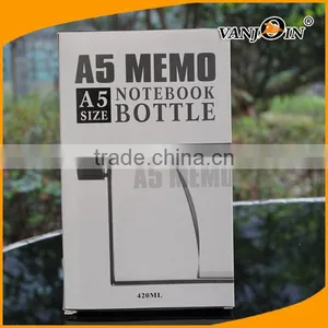 Memobottle A5 Size Slim Reusable Transparent Water Bottle 420ml thumbnail-5