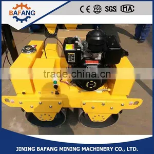 Walk Behind Double Drum Hydraulic Vibratory Mini Road Roller thumbnail-5