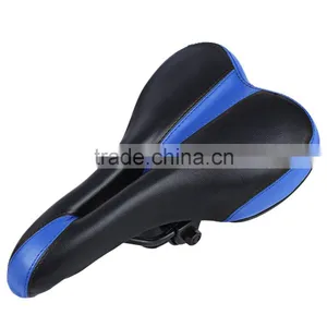 27*15cm Bike Bicycle Saddle Mountain Road Soft Ventilate Middle Hollow MTB Bike Seat PU Leather Seat thumbnail-1