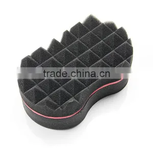 BLACK Twist Hair Sponge Brush for Dreads Loc Twist Curl, Small Oval Shape Hair Twist Sponge thumbnail-5