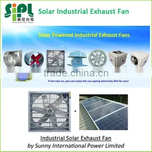 Industrial Agricultural Wall Mounted Ventilator Heat Exhaust Fan Solar Powered thumbnail-5