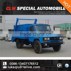 DONGFENG 140 4*2 Side Lift Swing Arm Garbage Truck 6CBM thumbnail-1