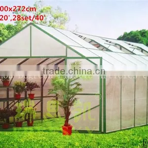 Plastic Decorative Aluminum Tunnel Polycarbonate Greenhouse for Sale thumbnail-1