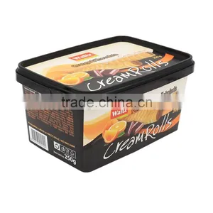 250g Cream Rolls Tubs With Lids,Food Grade Plastic Container Packaging Manufacturer thumbnail-6