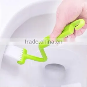 2083 Japan Family Bathroom Curved Handle Cleaning Brush thumbnail-1