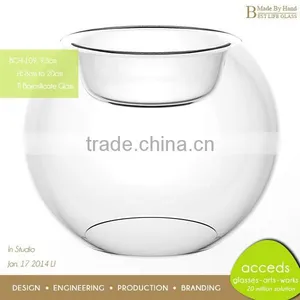 2014 New Novelty Home Decorative Borosilicate Glass Candleholder thumbnail-3
