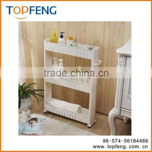 Plastic Storage Rack With Wheels/Slide Out Storage Tower thumbnail-2