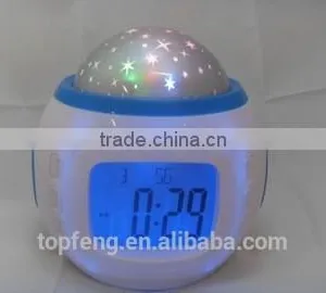 Music PROJECTOR Clock Watch Stars Night Lights Bright Dim Kids Child thumbnail-3