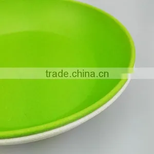 2016 Hot Sale BPA Free Bamboo Fiber Plate thumbnail-3