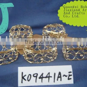 Gold Iron Bead Wire Gift & Sundries Storage Box thumbnail-1