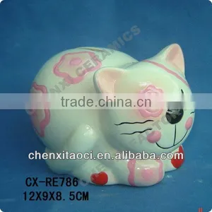 Ceramic Money Coin Bank--dolomite Animal Shape Money Box--porcelain Regular Coin Bank thumbnail-1