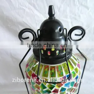 Table Decor Beautiful Mosaic Anniversary Glass Vase thumbnail-5