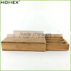 Eco-friendly Bamboo Coffee Cup Drawer/Coffee Pod Box Organizer/Homex_FSC/BSCI Factory thumbnail-1