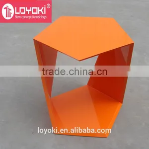 New Style Polygon Sofa Side Table Coffee Table With Glossy Finished thumbnail-3