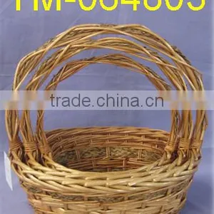 Woven Basket With Handles Used for Storage thumbnail-1