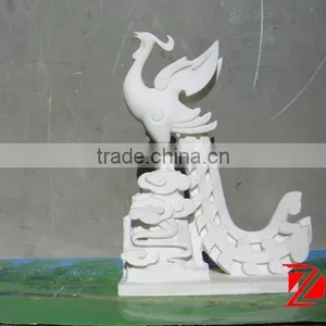 White Marble Phoenix Sculpture For Office Decoration thumbnail-1