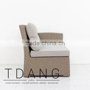 Belvedere Left Hand Bench - Vietnam Wicker Furniture - Outdor Conversation Furniture thumbnail-3