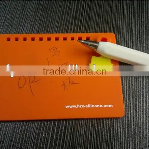 Fashion Colorful Silicone Note Pads /erasable Silicone Memo Pad thumbnail-1