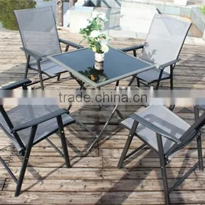 Folding Table and Chairs Bistro Patio Furniture Set thumbnail-1