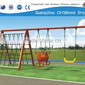 (CHD-868) Kids Happy Games Multifunction Wrought Iron Swing, Two Seat Patio Swing, Hanging Baby Swing thumbnail-1