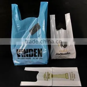Degradable Plastic T-shirt Bag With Tailor Made Logo thumbnail-1
