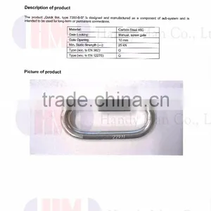 25kN Stainless Steel 304 Quick Link Hook Certified With CE thumbnail-4