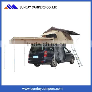 Gold Supplier Car Roof Tent for Waterproof Canvas Camping Side Awning thumbnail-2