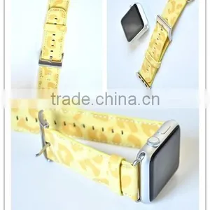 for Iwatch Band PU Leather Wristwatch Strap With Adapter for Apple Watch thumbnail-2