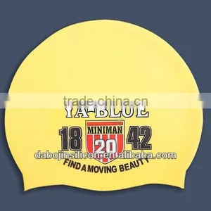 Wholesale Customized Colorful Beautiful Printing Silicone Rubber Swimming Cap thumbnail-1