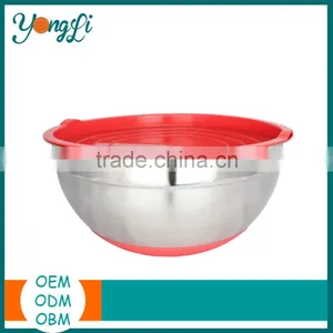Cheap Mixing Silicone Mixing Bowls Stainless Steel Kitchen Tools thumbnail-2