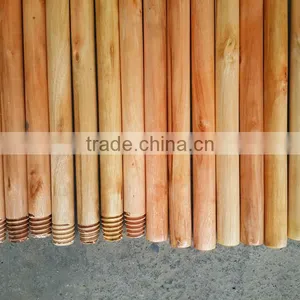 Varnished Wooden Broom Handle With Size of 120*2.2cm thumbnail-1
